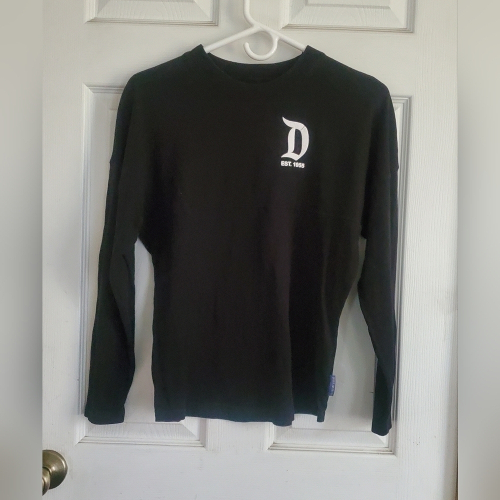 Disney Spirit Jersey Black Disneyland Resort Youth Shirt, Size Large